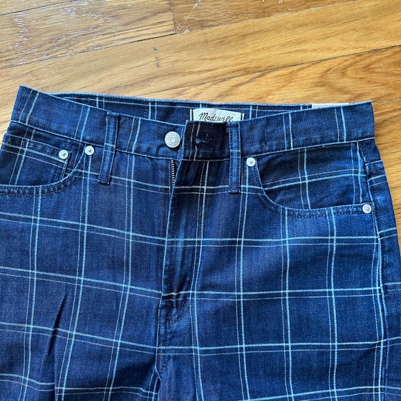 NWT Madewell Perfect Vintage Wide Leg Jeans in Windowpane - Picture 7 of 8